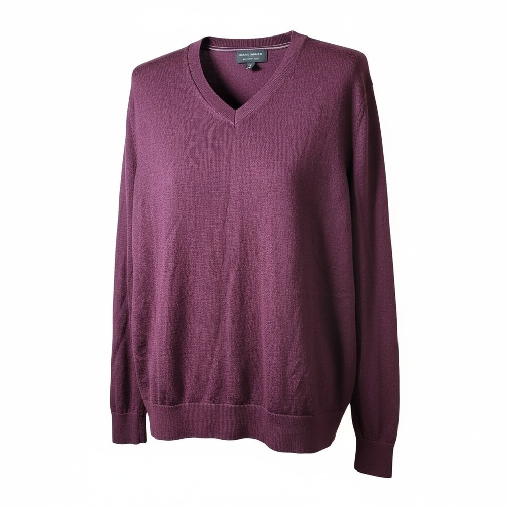 Banana Republic Merino Wool V-Neck Sweater L Office Formal Retro Grandpacore